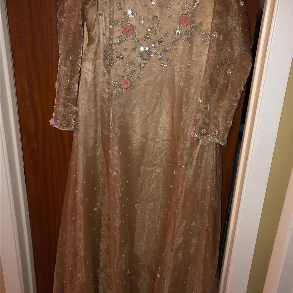 New designer maxi dress 3 piece